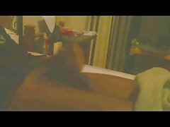 Masturbating on webcam
