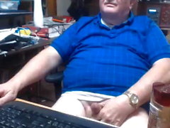 grandpa cum on webcam