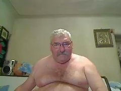 Grandpa on webcam