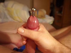 Another great cum trough a penis plug (12.11.16)