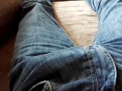 My cock throbbing in my jeans