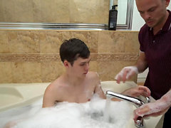 FamilyDick - Cute Twink Fucked by Stepdad in BathTub