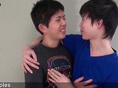 Teen asian boy gets mouth screwed and fucks