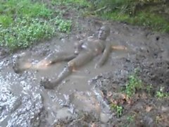 naked in the mud