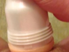 Multiple cumshots with fleshlight