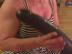 My first video. 5 pound dildo in my ass!