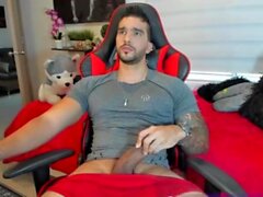 Solo masturbation and gay climax