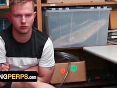 YoungPerps - Loss Prevention Officer Pierce Hartman Drills Dumb Stealing Boy And Cums On His Balls