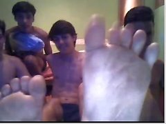 Straight guys feet on webcam #14