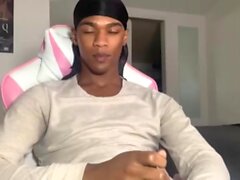 Solo Black Gay Masturbating