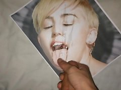 Miley Cyrus cum tribute 7