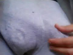 Quick vid of my precum wet underwear and cum tasting