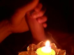 Candle Light Masturbation