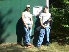 buddies -(©¿©)- redneck twins target practice