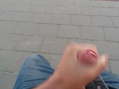 Public Jerking - Part 8 Jerking at the bus stop