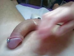Getting pierced cock and balls waxed again!