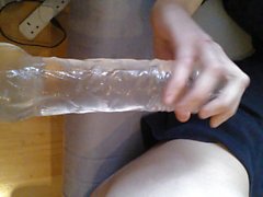 anal gaping with large dildo