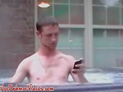 Smoking Amateur Americans Jersey and Daddy masturbate cum