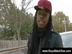 Blacks Thugs Breaking Down Hard Sissy White Boys 04
