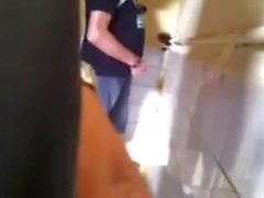 Old Man in public toilet