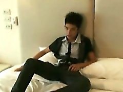 18 Year Old Asian Twink Rides a Massive Dildo