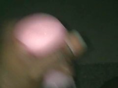 Thick black dick cum through pocket pussy