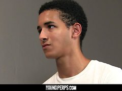 YoungPerps - Security Guard Barebacks A Young Spying Twink