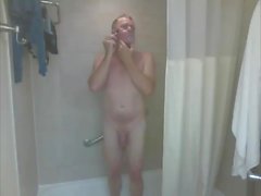 daddy takes a shower