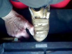Cum in golden shoe