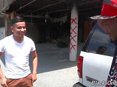 Danny Enriquez Gets His First Ever Black Cock