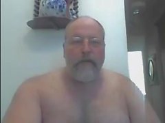 Hairy Naked Dad on Webcam