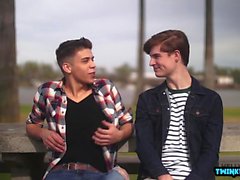 Latin twinks flip flop and cum in ass