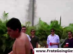Straight teen dudes naked at gay fraternity college car wash
