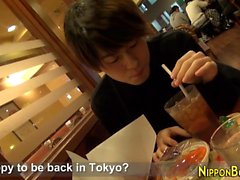 Solo japanese twink cums