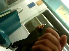 Stranger sucks me on a train