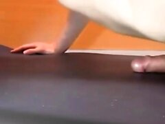 Pushups humping cum 4 orgasm