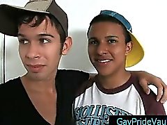 Cute latin guy gets rimmed and fucked part1