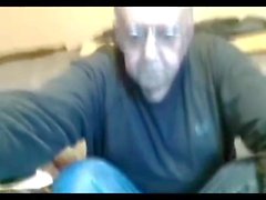 grandpa cum on webcam