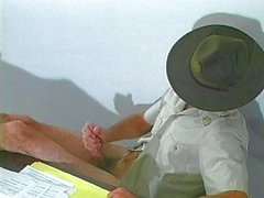 Drill sergeant cock sucked in his office